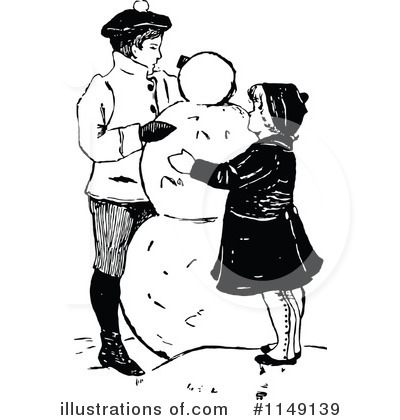Snowman Clipart #1149139 by Prawny Vintage