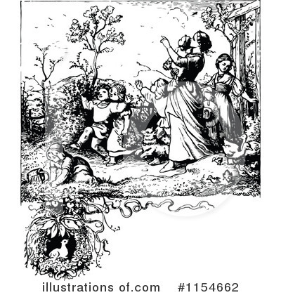 Royalty-Free (RF) Children Clipart Illustration by Prawny Vintage - Stock Sample #1154662