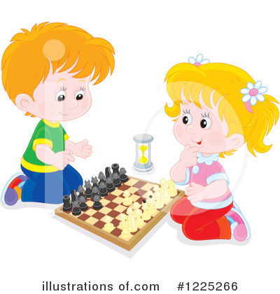 Royalty-Free (RF) Children Clipart Illustration by Alex Bannykh - Stock Sample #1225266