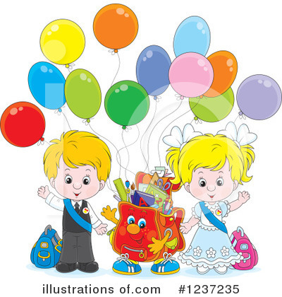 Royalty-Free (RF) Children Clipart Illustration by Alex Bannykh - Stock Sample #1237235