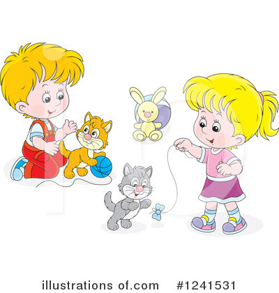 Royalty-Free (RF) Children Clipart Illustration by Alex Bannykh - Stock Sample #1241531
