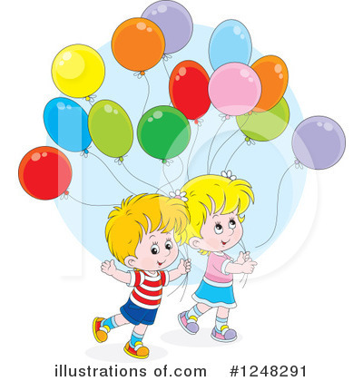 Party Balloon Clipart #1248291 by Alex Bannykh
