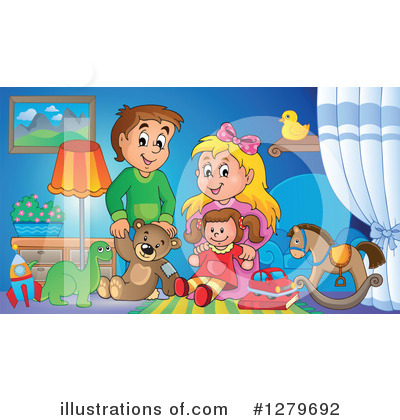 Royalty-Free (RF) Children Clipart Illustration by visekart - Stock Sample #1279692