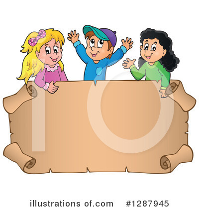 Royalty-Free (RF) Children Clipart Illustration by visekart - Stock Sample #1287945