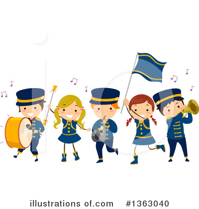 Marching Band Clipart #1363040 by BNP Design Studio