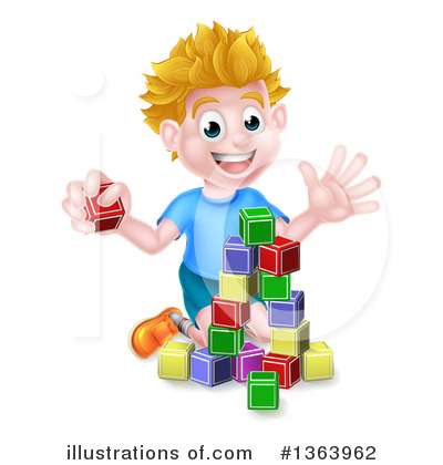 Playing Clipart #1363962 by AtStockIllustration