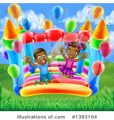 Balloons Clipart #1383104 by AtStockIllustration