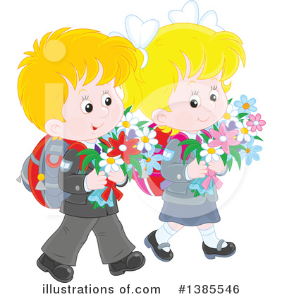 Mothers Day Clipart #1385546 by Alex Bannykh