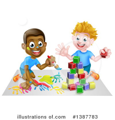 Toy Blocks Clipart #1387783 by AtStockIllustration