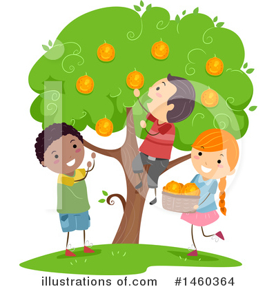 Orange Tree Clipart #1460364 by BNP Design Studio