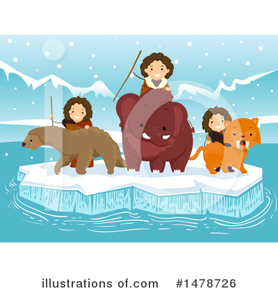 Woolly Mammoth Clipart #1478726 by BNP Design Studio