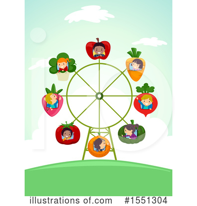 Ferris Wheel Clipart #1551304 by BNP Design Studio