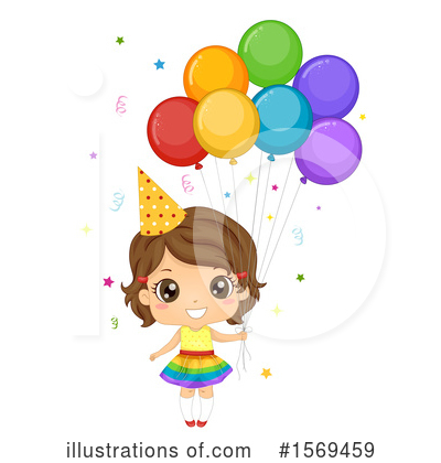 Party Balloons Clipart #1569459 by BNP Design Studio