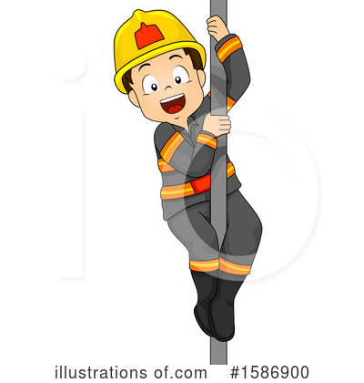 Firefighter Clipart #1586900 by BNP Design Studio
