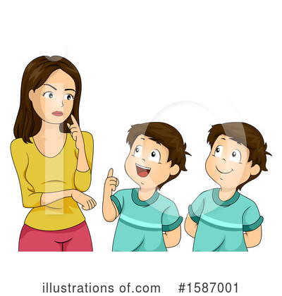 Brothers Clipart #1587001 by BNP Design Studio
