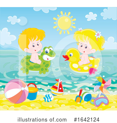 Beach Toys Clipart #1642124 by Alex Bannykh