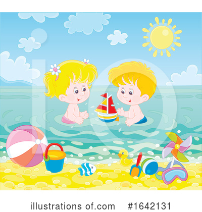 Beach Toys Clipart #1642131 by Alex Bannykh