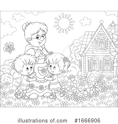 Royalty-Free (RF) Children Clipart Illustration by Alex Bannykh - Stock Sample #1666906