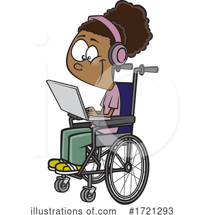 Wheelchair Clipart #1721293 by toonaday