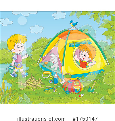 Camping Clipart #1750147 by Alex Bannykh