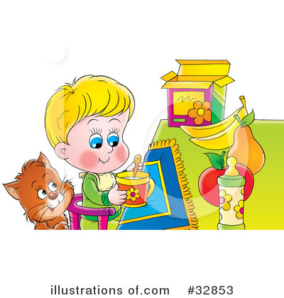 Royalty-Free (RF) Children Clipart Illustration by Alex Bannykh - Stock Sample #32853
