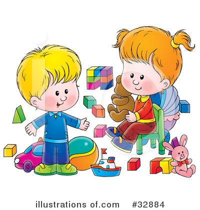 Play Room Clipart #32884 by Alex Bannykh