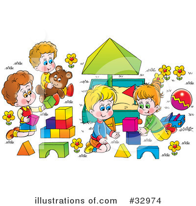 Royalty-Free (RF) Children Clipart Illustration by Alex Bannykh - Stock Sample #32974