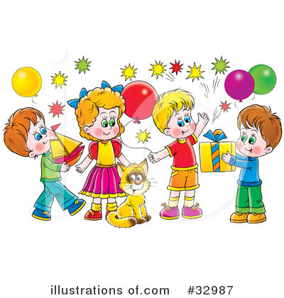 Royalty-Free (RF) Children Clipart Illustration by Alex Bannykh - Stock Sample #32987