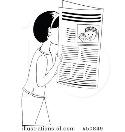 Newspaper Clipart #50849 by Cherie Reve