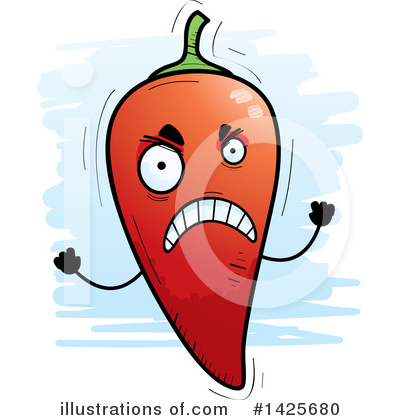 Chile Pepper Clipart #1425680 by Cory Thoman