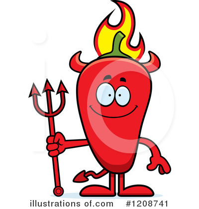 Red Pepper Clipart #1208741 by Cory Thoman