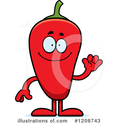 Red Pepper Clipart #1208743 by Cory Thoman