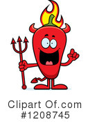 Chili Pepper Clipart #1208745 by Cory Thoman