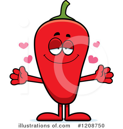 Royalty-Free (RF) Chili Pepper Clipart Illustration by Cory Thoman - Stock Sample #1208750