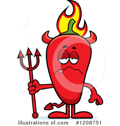 Royalty-Free (RF) Chili Pepper Clipart Illustration by Cory Thoman - Stock Sample #1208751