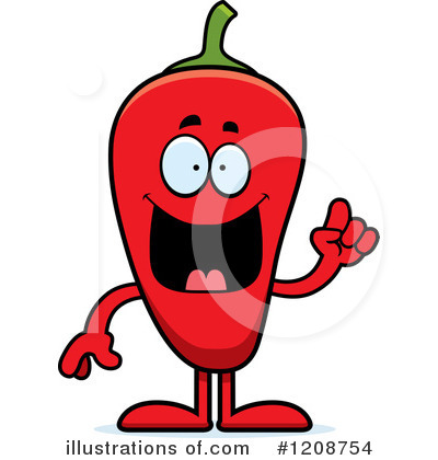 Chile Pepper Clipart #1208754 by Cory Thoman