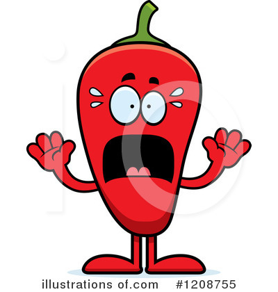 Royalty-Free (RF) Chili Pepper Clipart Illustration by Cory Thoman - Stock Sample #1208755