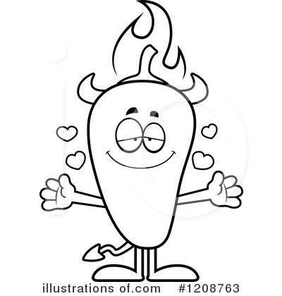 Royalty-Free (RF) Chili Pepper Clipart Illustration by Cory Thoman - Stock Sample #1208763