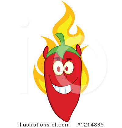 Royalty-Free (RF) Chili Pepper Clipart Illustration by Hit Toon - Stock Sample #1214885