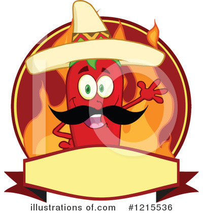 Royalty-Free (RF) Chili Pepper Clipart Illustration by Hit Toon - Stock Sample #1215536