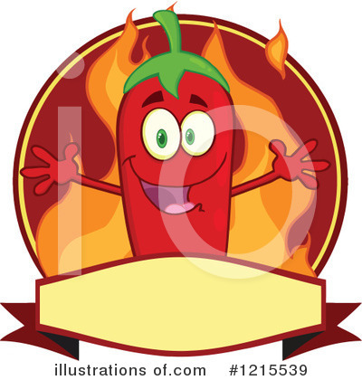Royalty-Free (RF) Chili Pepper Clipart Illustration by Hit Toon - Stock Sample #1215539