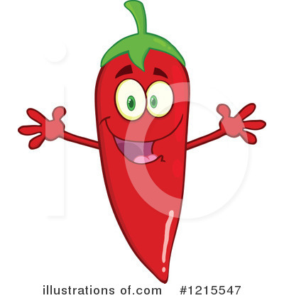 Royalty-Free (RF) Chili Pepper Clipart Illustration by Hit Toon - Stock Sample #1215547