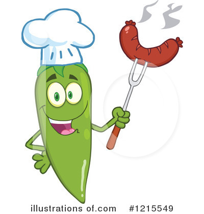 Royalty-Free (RF) Chili Pepper Clipart Illustration by Hit Toon - Stock Sample #1215549