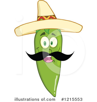Royalty-Free (RF) Chili Pepper Clipart Illustration by Hit Toon - Stock Sample #1215553
