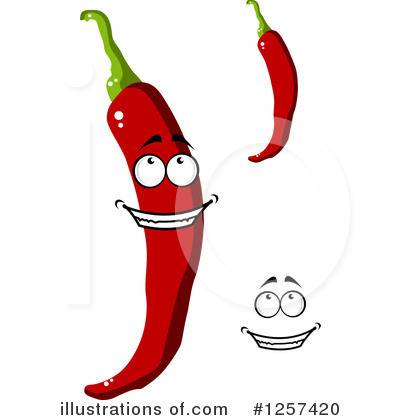 Royalty-Free (RF) Chili Pepper Clipart Illustration by Vector Tradition SM - Stock Sample #1257420