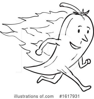 Royalty-Free (RF) Chili Pepper Clipart Illustration by patrimonio - Stock Sample #1617931