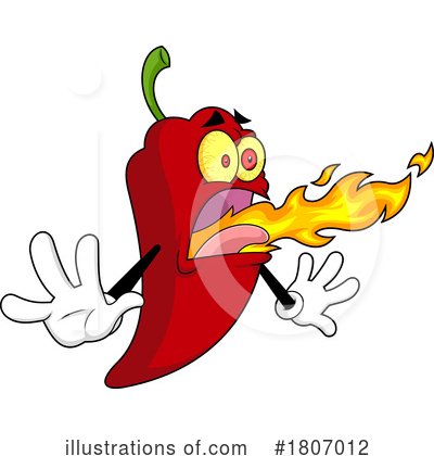Red Chili Pepper Clipart #1807012 by Hit Toon
