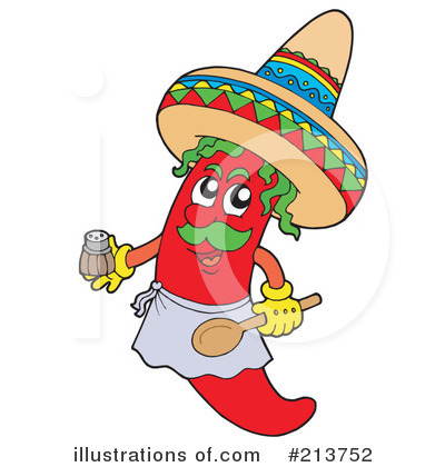 Royalty-Free (RF) Chili Pepper Clipart Illustration by visekart - Stock Sample #213752