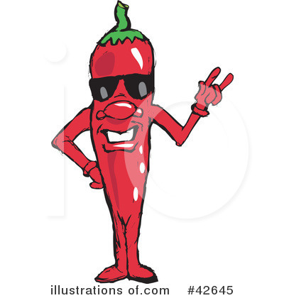 Royalty-Free (RF) Chili Pepper Clipart Illustration by Dennis Holmes Designs - Stock Sample #42645