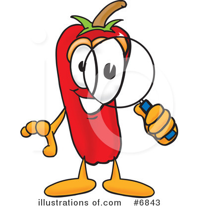 Royalty-Free (RF) Chili Pepper Clipart Illustration by Mascot Junction - Stock Sample #6843